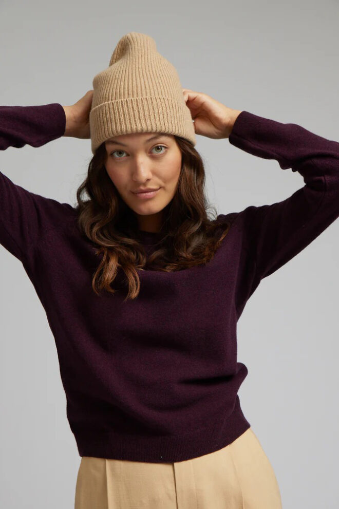 MÜTZE                                            MERINO WOOL HAT SOFT YELLOW