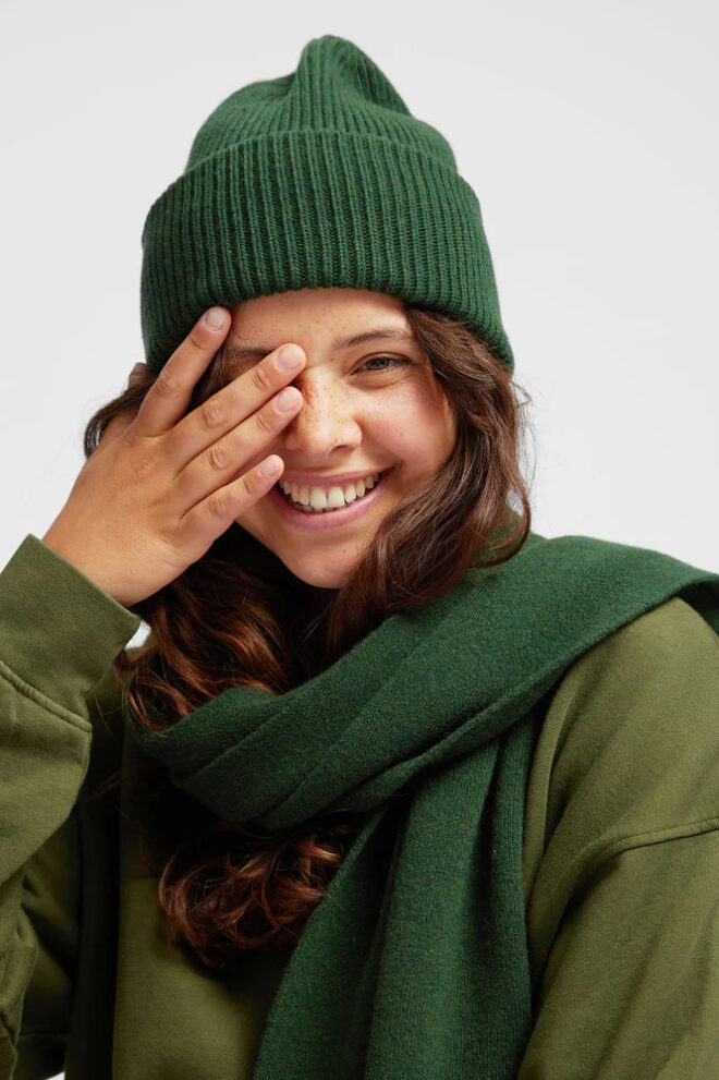 MÜTZE                                            MERINO WOOL HAT SOFT YELLOW