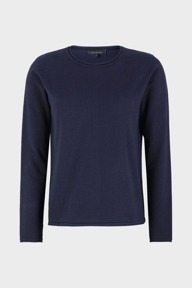 PULLOVER SRMARLA O-NECK ROLL EDGE TOTAL ECLI