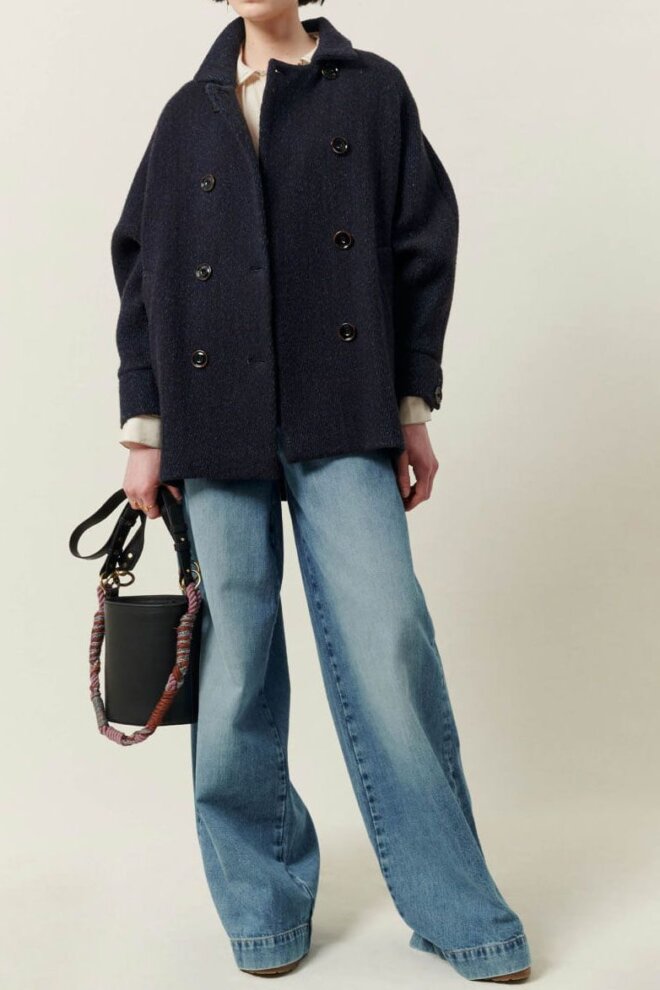 JACKE CHEF NAVYBROWN