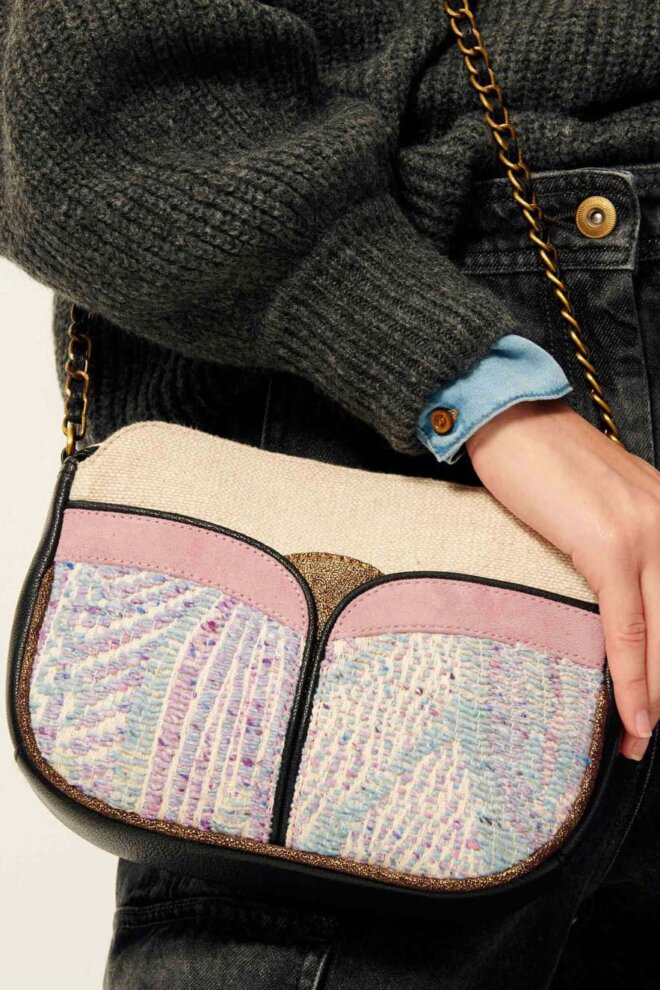 TASCHE DIVINE BLACK LILAS