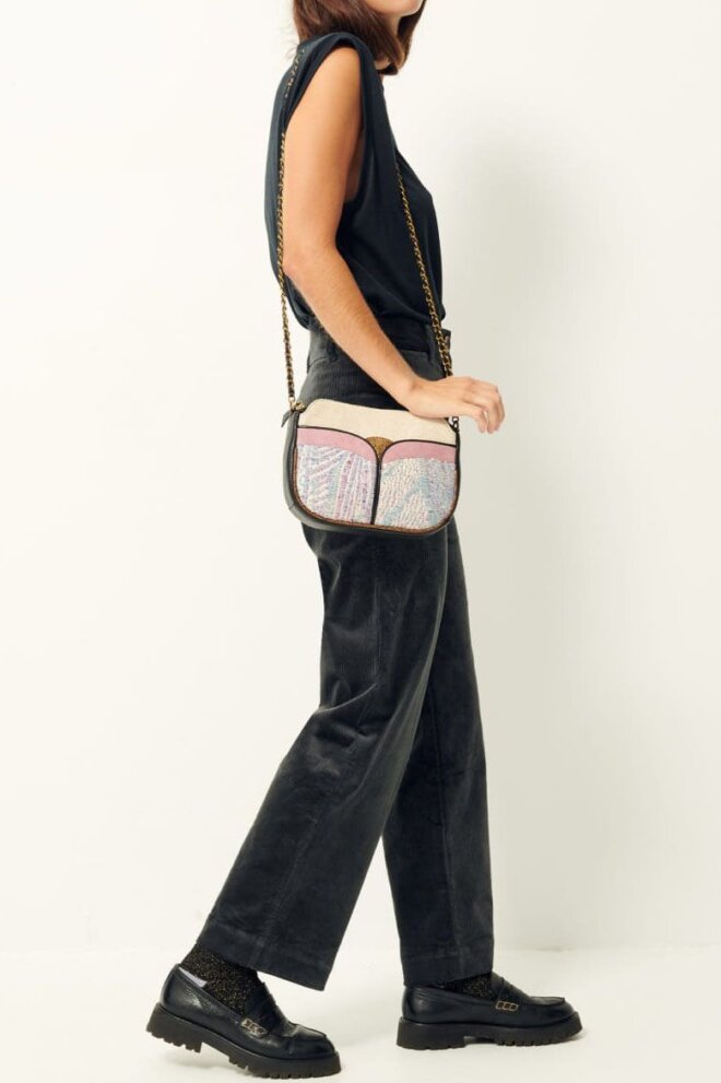 TASCHE DIVINE BLACK LILAS