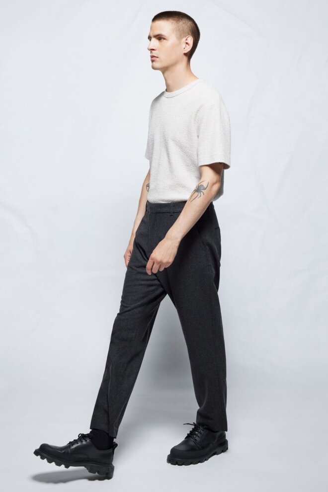 HOSE 330765 PIETERSON BLACK MELANGE