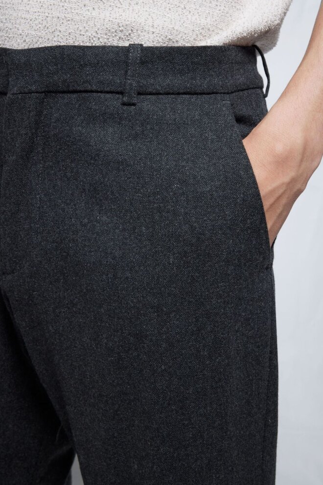 HOSE 330765 PIETERSON BLACK MELANGE