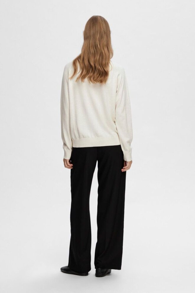 STRICKJACKE 16092654 SLFBERGA LS KNIT V NECK BI