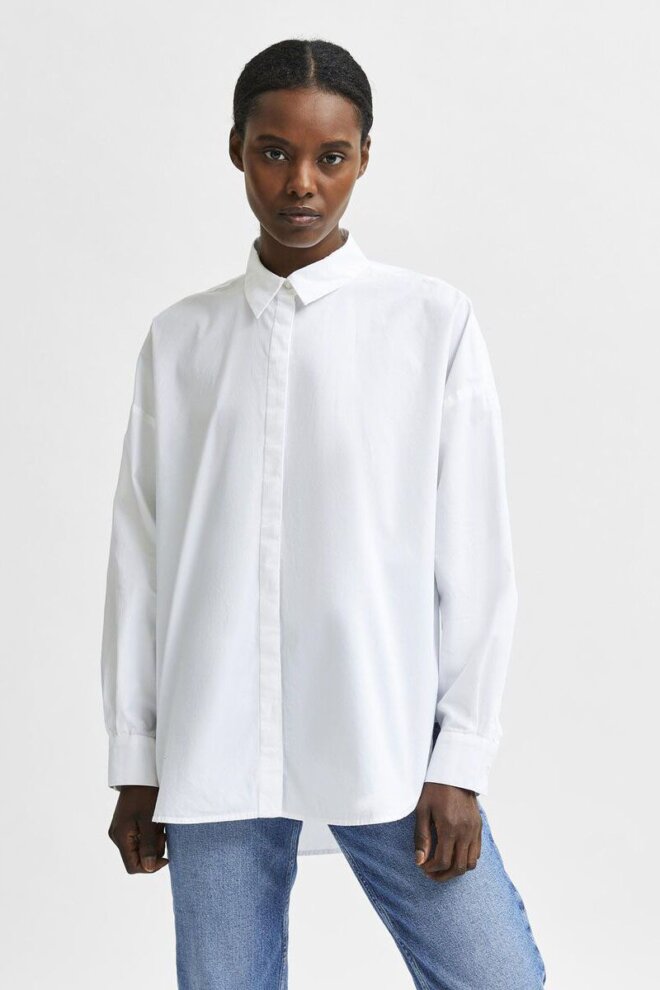 BLUSE 16079698 SLFHEMA LS SHIRT BRIGHT