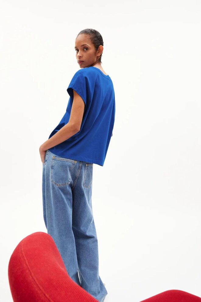 SHIRT 30005444 INAARA 2142 DYNAMO BLUE