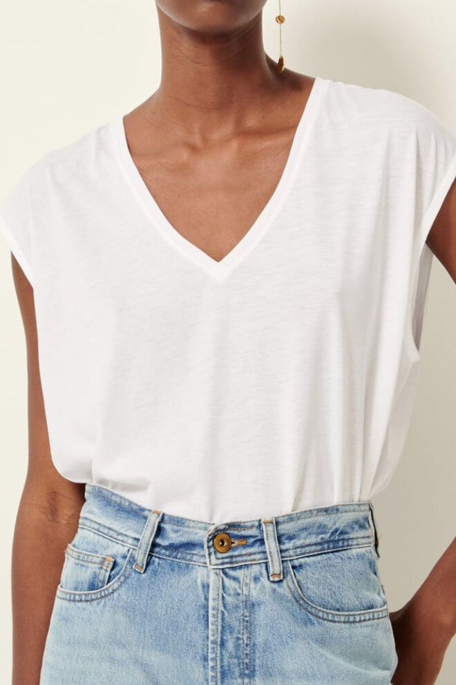 SHIRT THE V TEE SHIRT OPTICAL WHITE