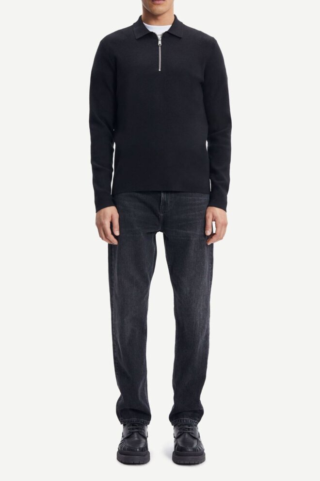 PULLOVER GUNA HALF ZIP 10490 BLACK