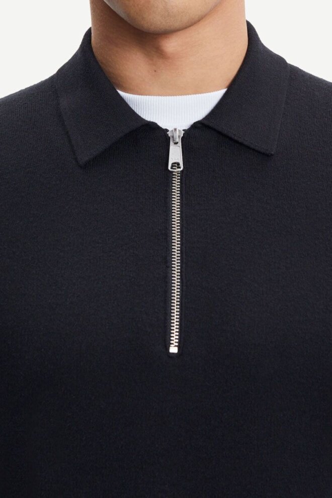 PULLOVER GUNA HALF ZIP 10490 BLACK