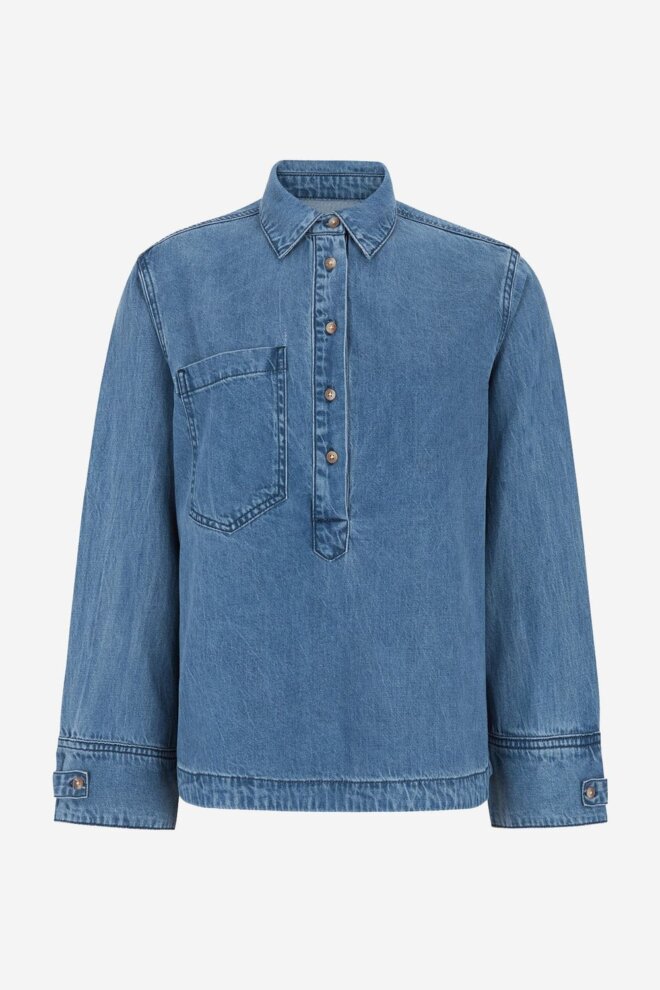 BLUSE SRLILA BLOUSE MEDIUM BLUE WASH