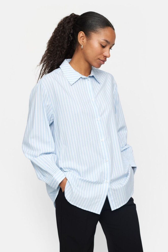 BLUSE SRGERDA SHIRT CASHMERE BLUE