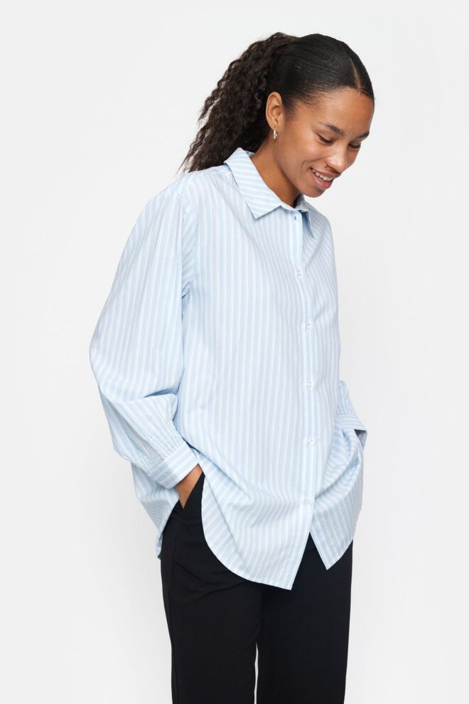 BLUSE SRGERDA SHIRT CASHMERE BLUE