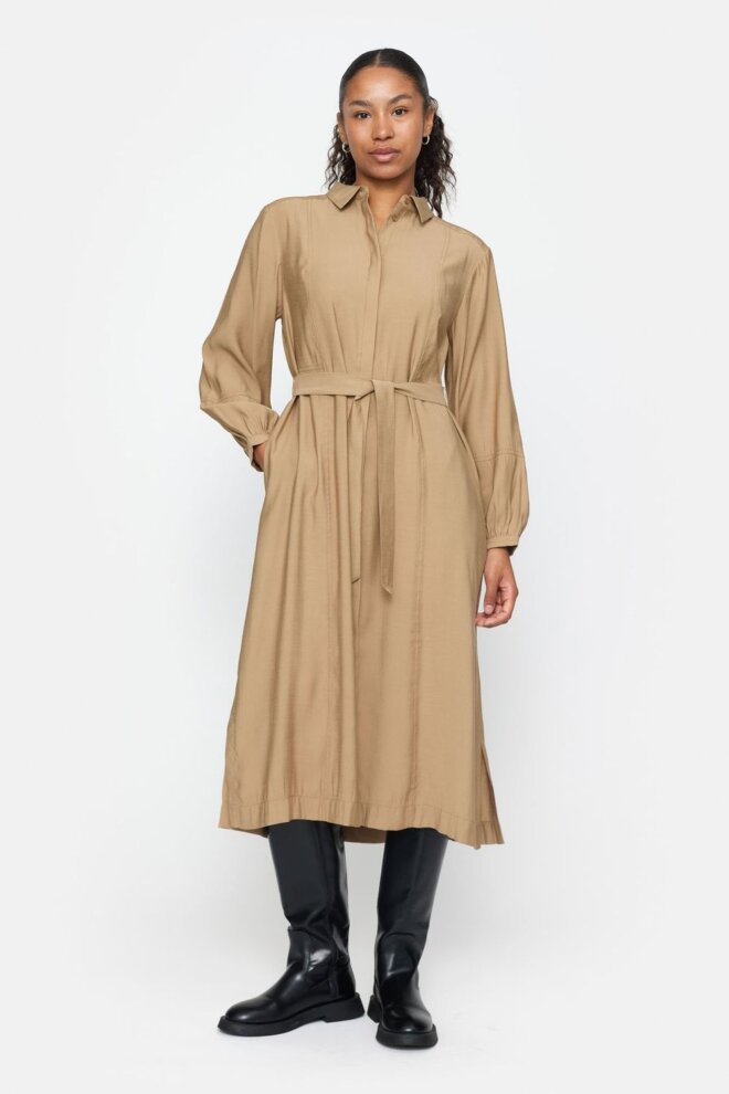 KLEID SRHANNAH MIDI SHIRT DRESS TIGERS EY