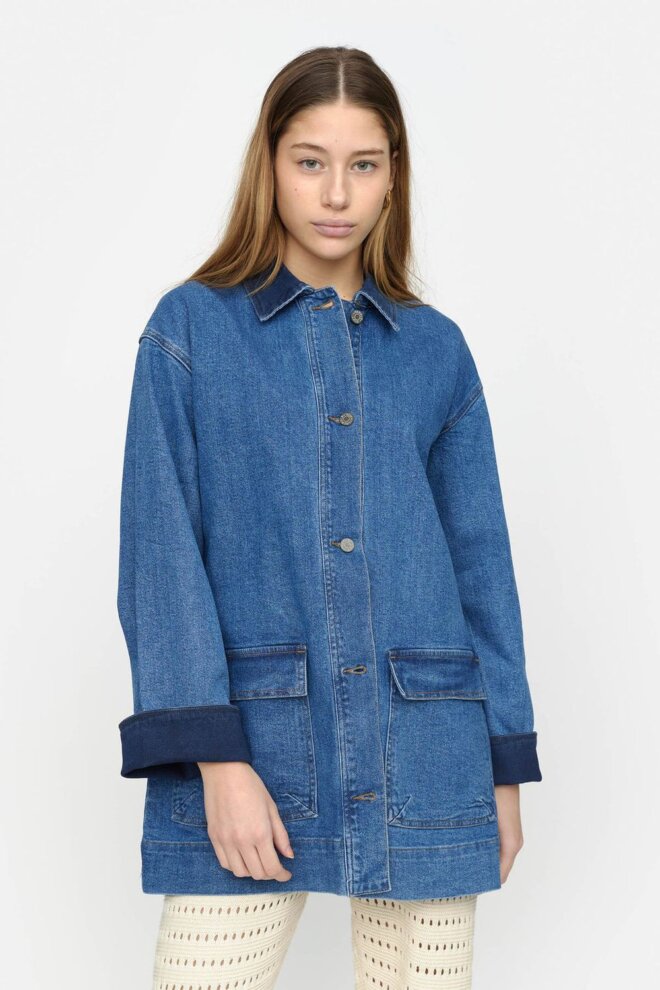 JACKE SRKIKI DENIM JACKET TRUE BLUE