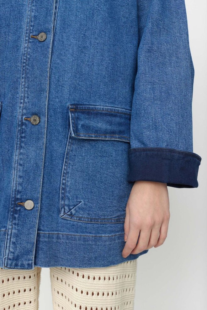 JACKE SRKIKI DENIM JACKET TRUE BLUE