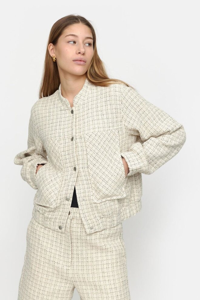 JACKE SRFLAX BOMBER JACKET ECRU