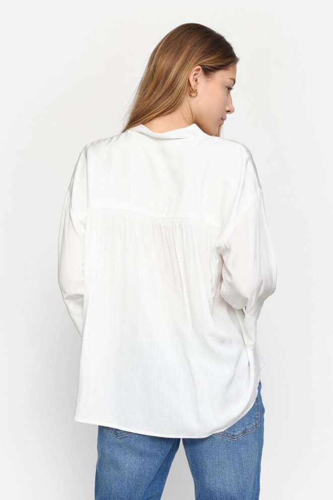 BLUSE SRPANSY WIDE SHIRT SNOW WHITE