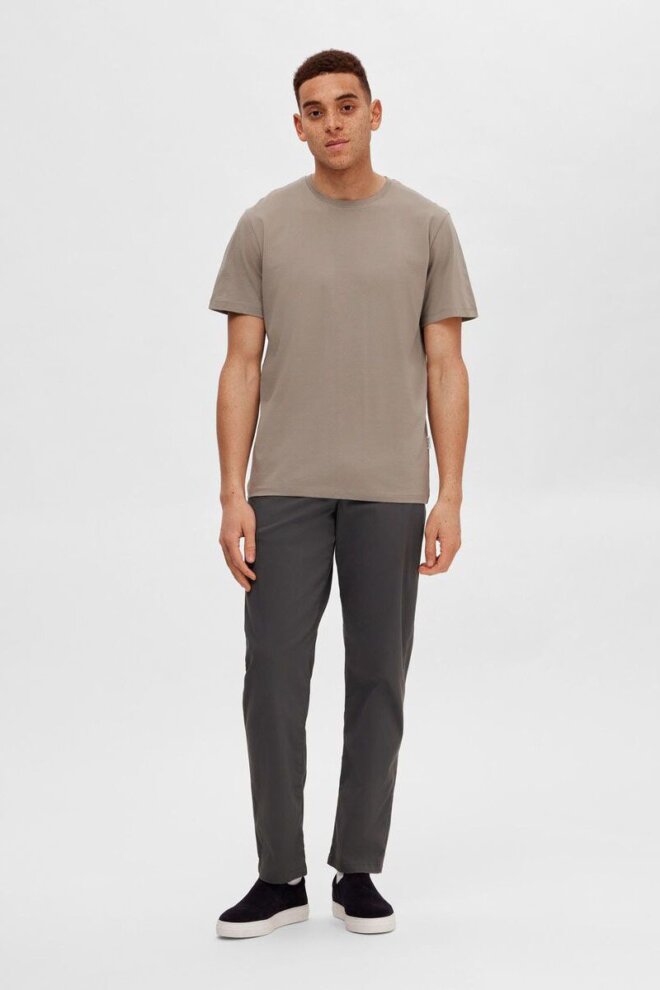 T-SHIRT 16087842 SLHASPEN SS O-NECK PURE CA