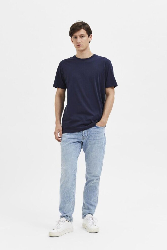 SHIRT 16092508 SLHASPEN SLUB NAVY BLAZER