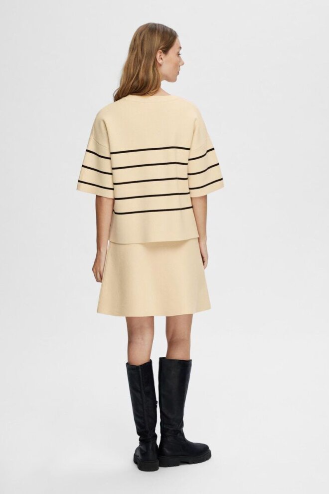 PULLOVER 16092337 SLFLIVIA 2/4 KNIT BIRCH