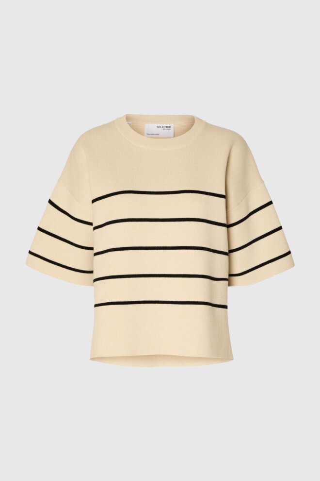 PULLOVER 16092337 SLFLIVIA 2/4 KNIT BIRCH