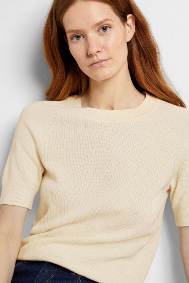 PULLOVER 16092292 SLFELINNA NEW SS TOP BIRCH