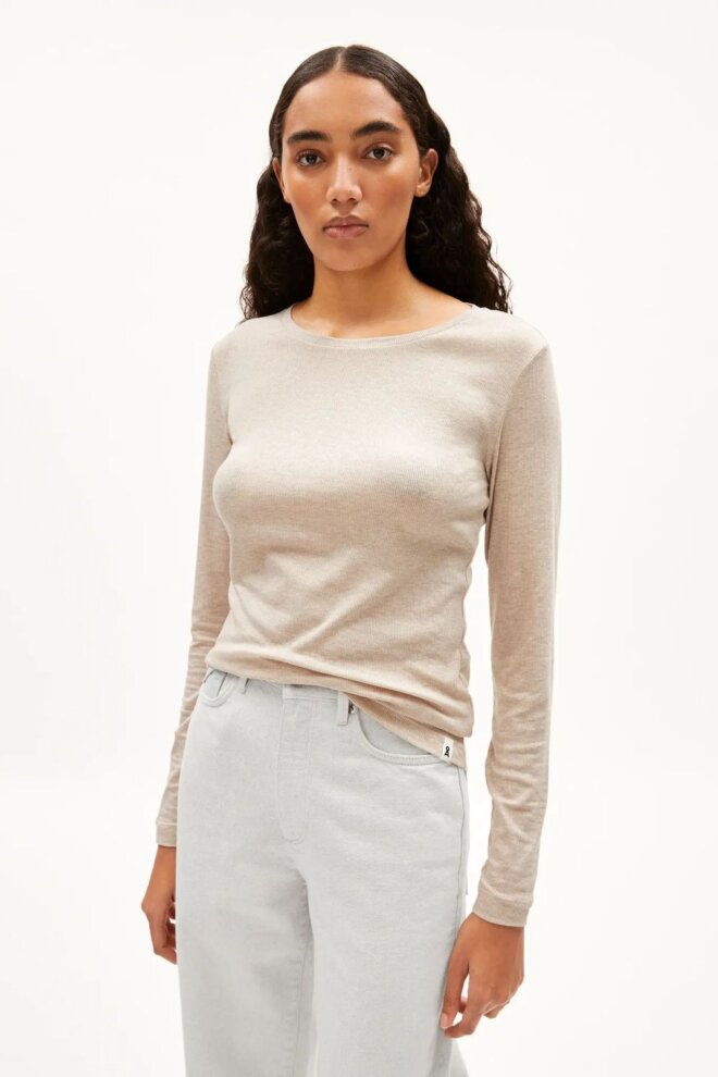 SHIRT 30002700 JAALEAA SANDSTONE MELANGE