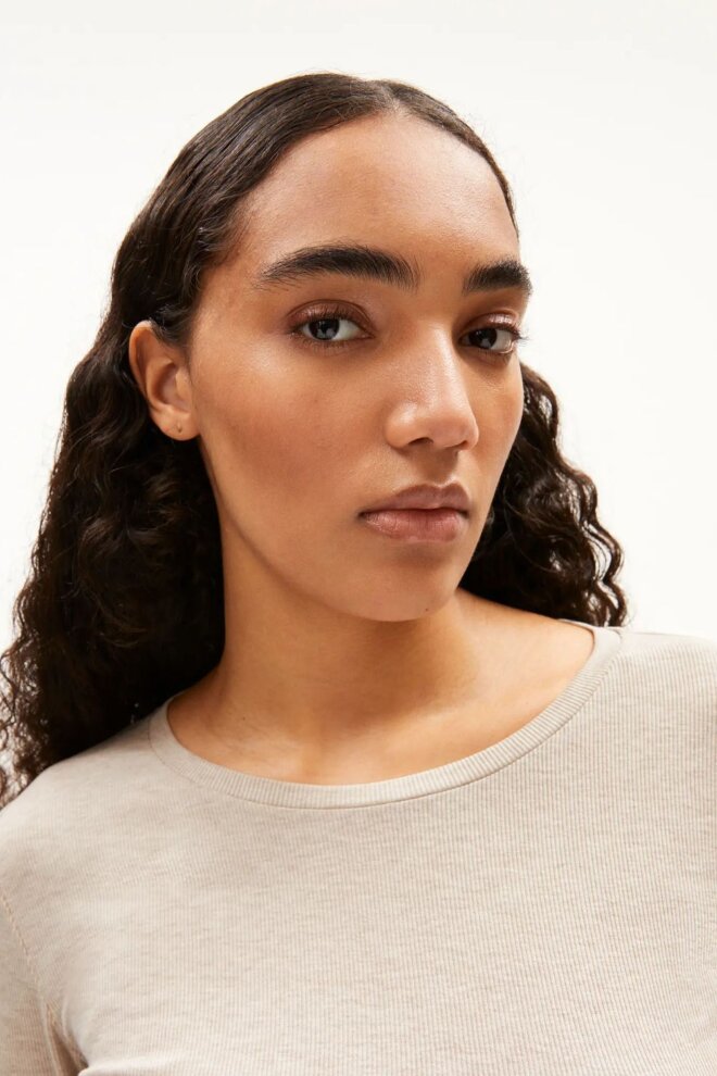 SHIRT 30002700 JAALEAA SANDSTONE MELANGE