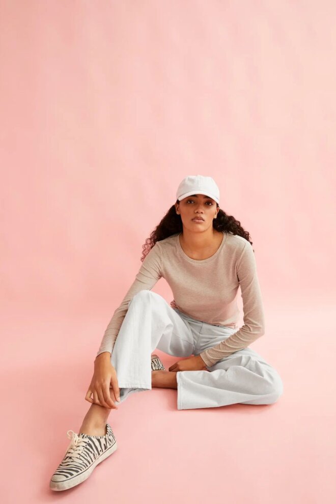 SHIRT 30002700 JAALEAA SANDSTONE MELANGE