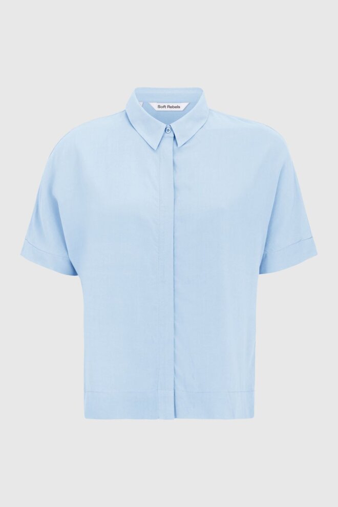 BLUSE SRFREEDOM SS SHIRT CASHMERE BLUE