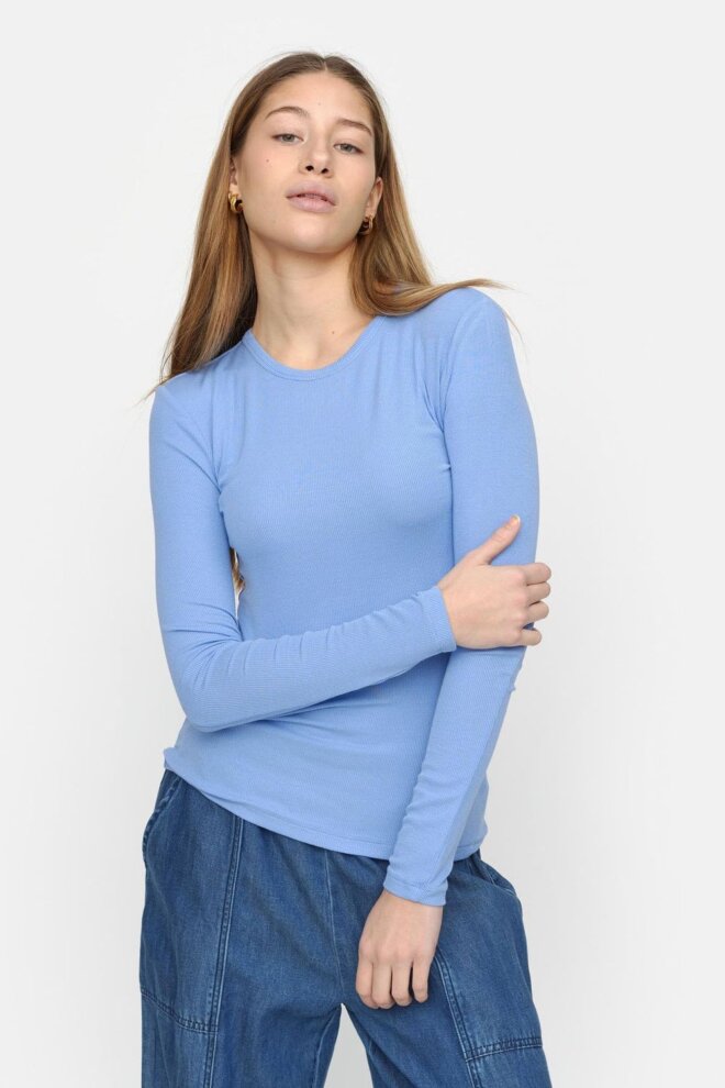 PULLOVER SRFENJA O-NECK TOP HYDRANGEA
