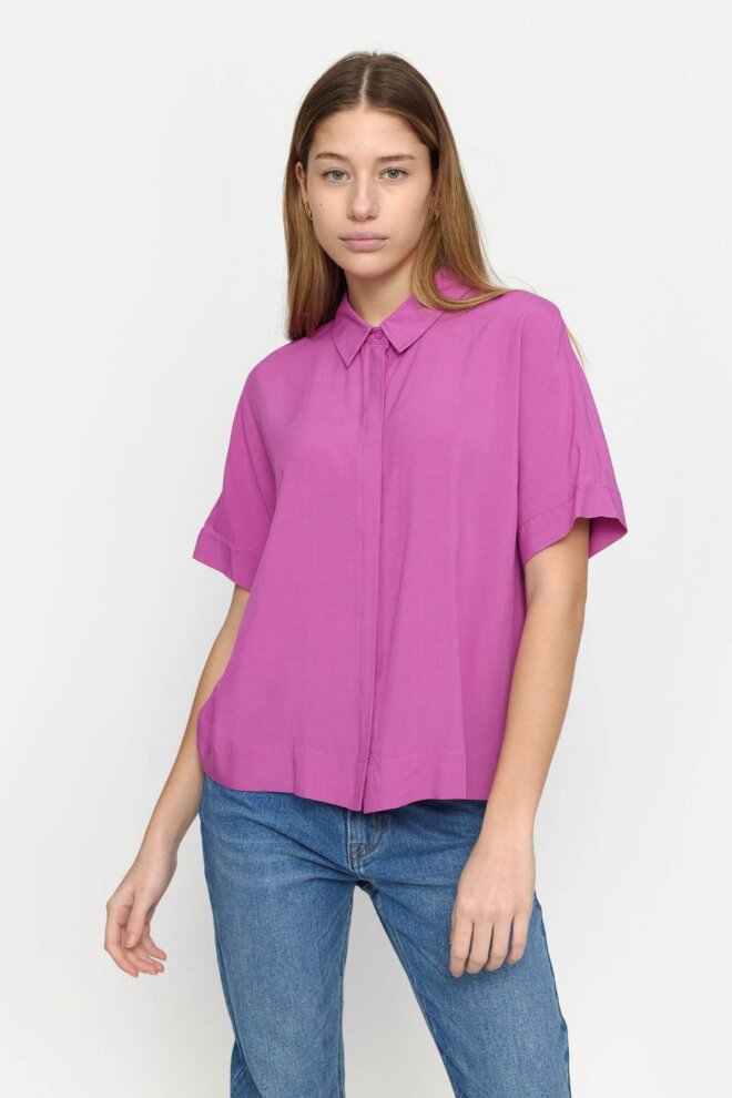BLUSE SRFREEDOM SS SHIRT PURPLE ORCHID