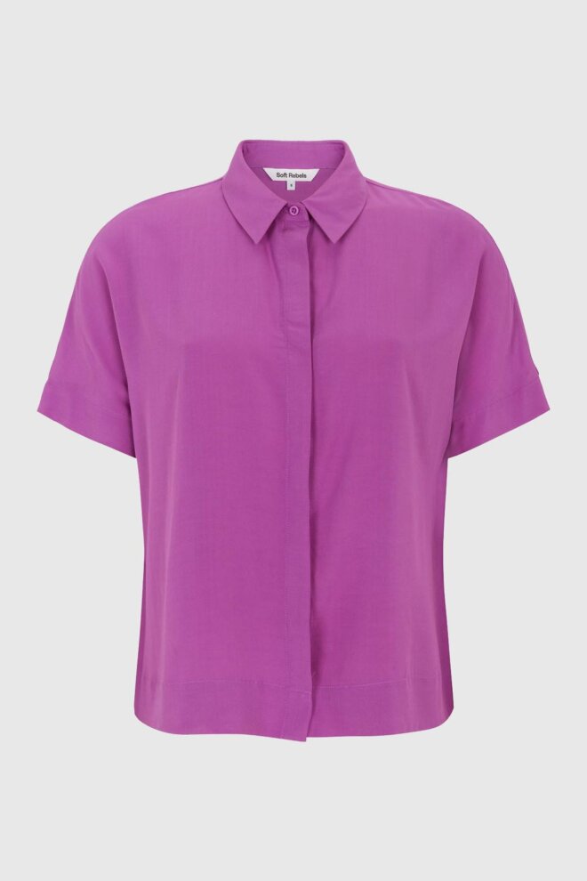 BLUSE SRFREEDOM SS SHIRT PURPLE ORCHID