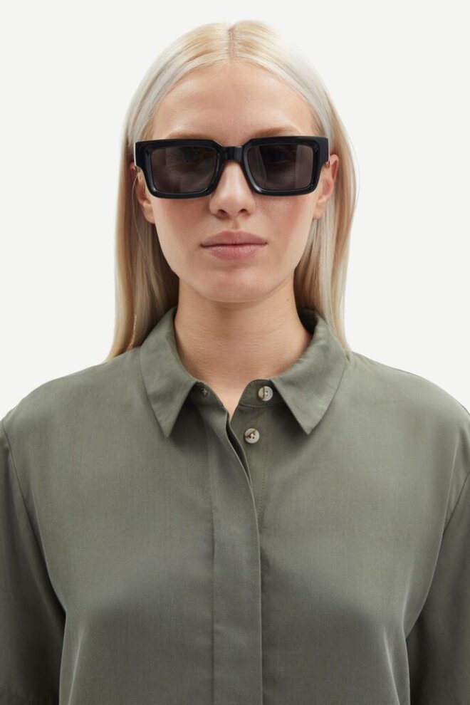 BLUSE MINA SS SHIRT 14028 DUSTY OLIVE