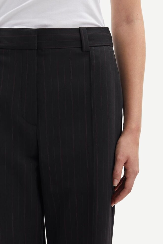 HOSE SALOT TROUSERS 15128 BLACK PINSTRIP