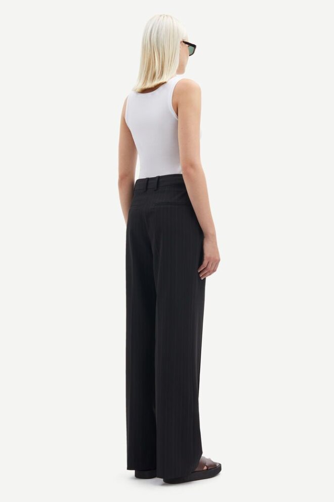 HOSE SALOT TROUSERS 15128 BLACK PINSTRIP