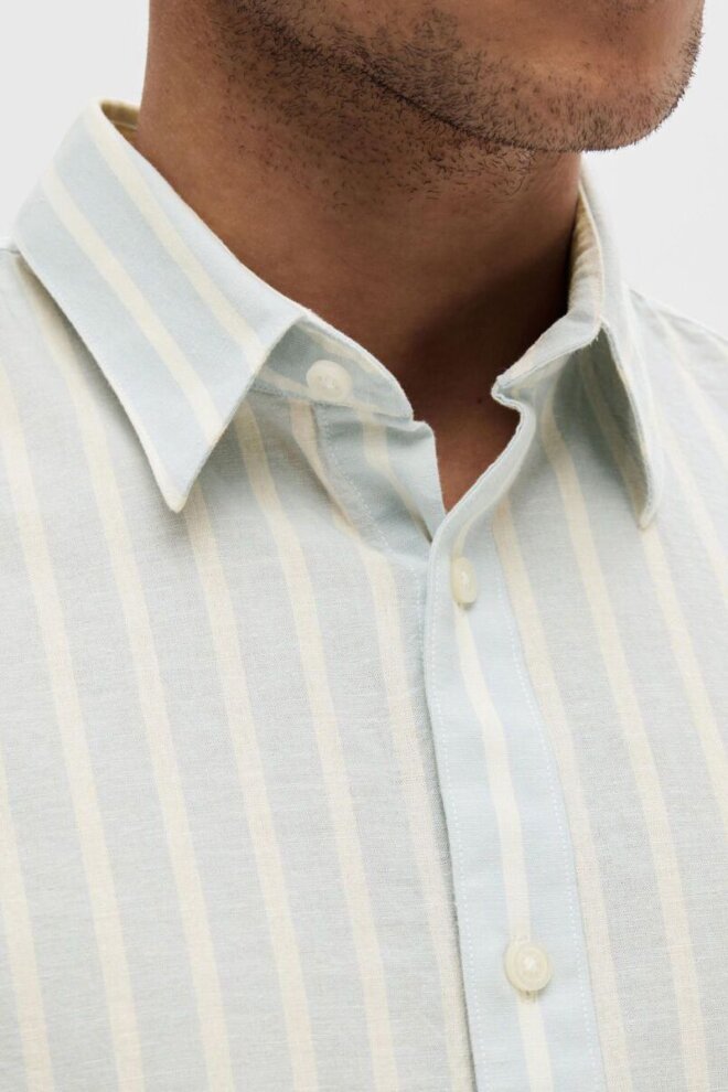 HEMD SLHSLIM-NEW LINEN SHIRT CASHMERE