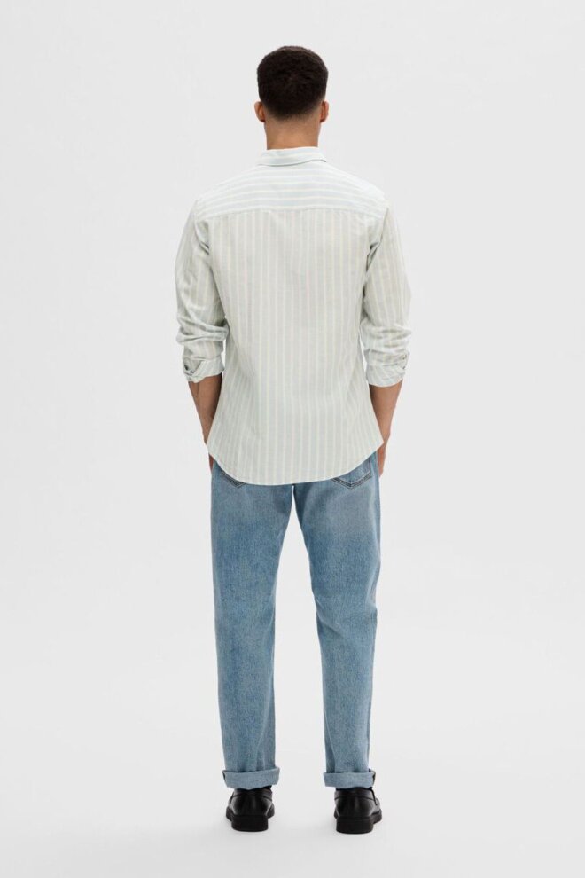 HEMD SLHSLIM-NEW LINEN SHIRT CASHMERE