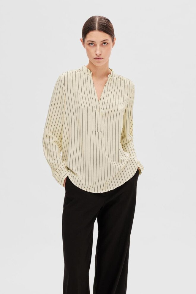 BLUSE 16088179 SLFMIVI LS BIRCH