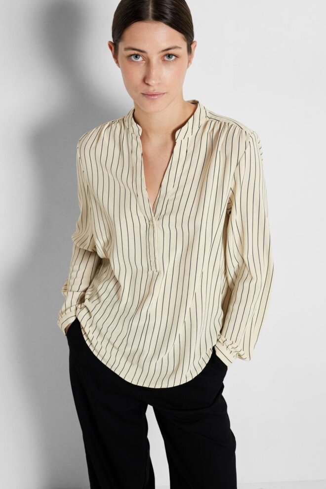 BLUSE 16088179 SLFMIVI LS BIRCH