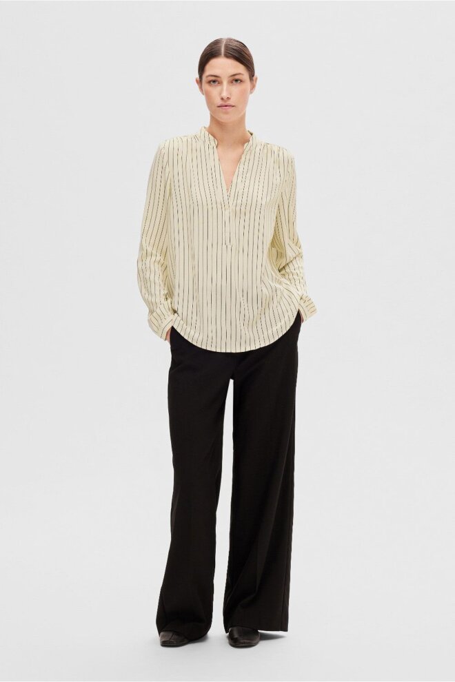 BLUSE 16088179 SLFMIVI LS BIRCH