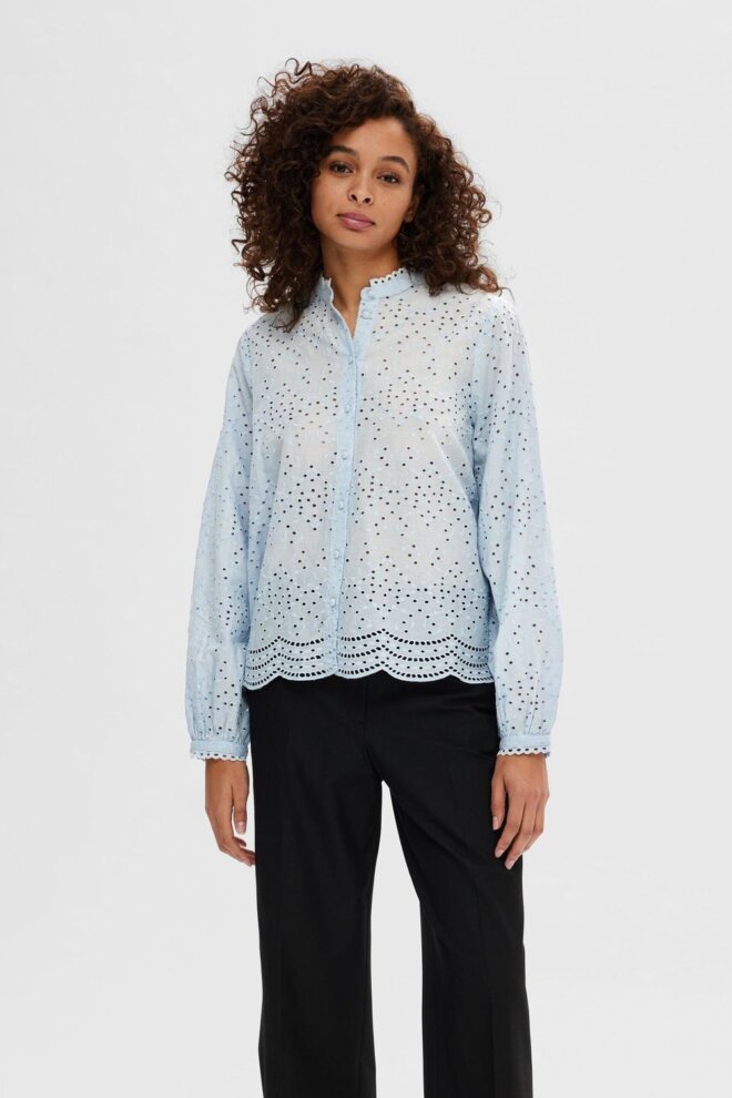 BLUSE 16092185  CASHMERE BLUE