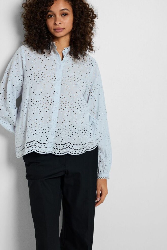 BLUSE 16092185  CASHMERE BLUE