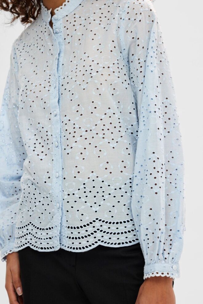 BLUSE 16092185  CASHMERE BLUE