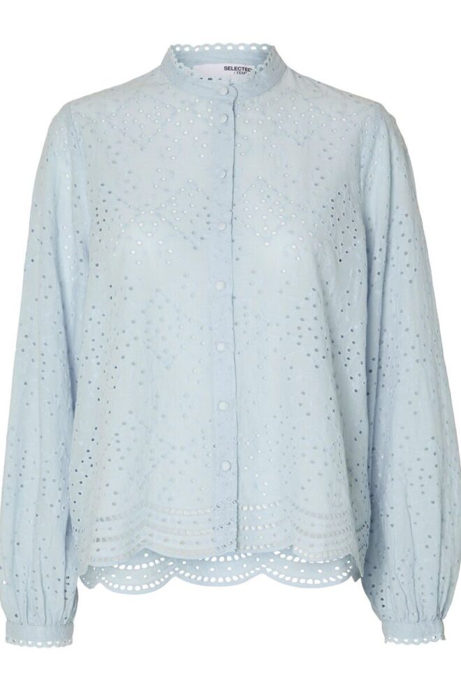 BLUSE 16092185  CASHMERE BLUE