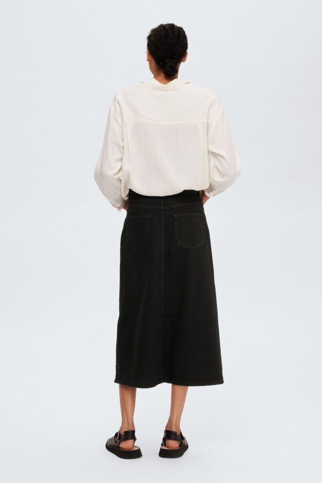 JEANS 16091280 SLFKRISTA BLACK DENIM