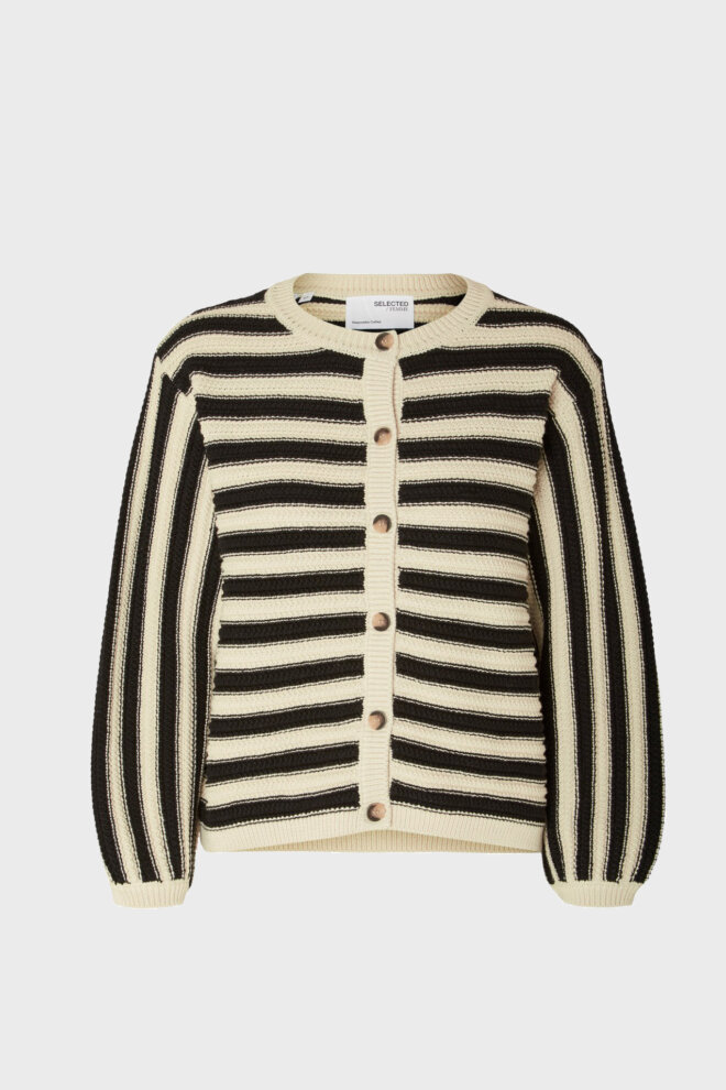 WESTE 16093078 SLFDORA LS KNIT BIRCH