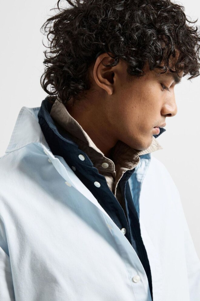 HEMD 16092564 SLHSLIMRICK LIGHT BLUE