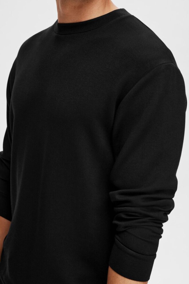 SWEATSHIRT 16092573 SLHEMANUEL BLACK